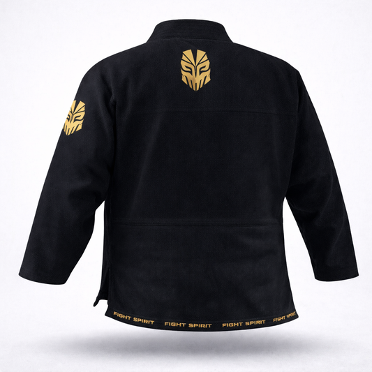 Fight Spirit BJJ Gi detail kraag en revers